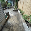 Stone Patio + Bamboo Fence - Photo #1